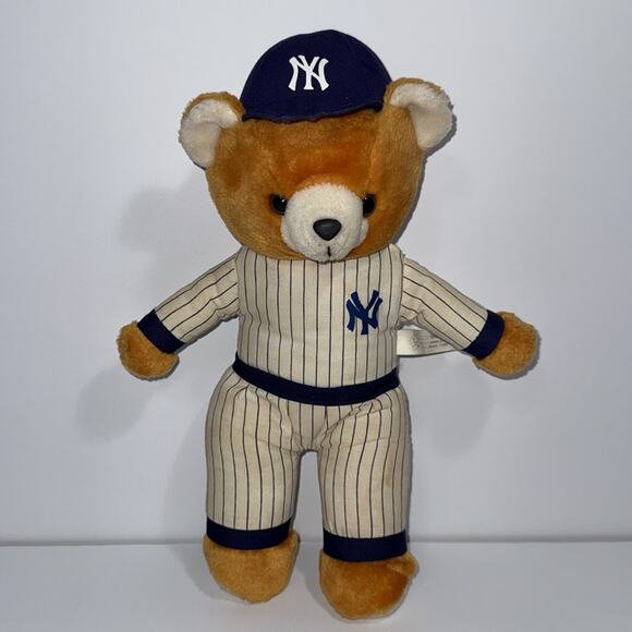 Vintage New York Yankees 13” plush with home team uniform striped MLB baseball - Picture 1 of 8